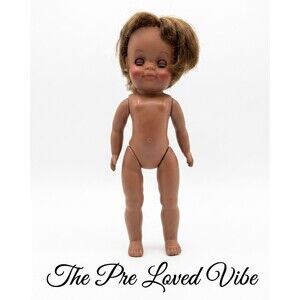 Vtg 1965 Effanbee Black African American Girl  Doll 8"